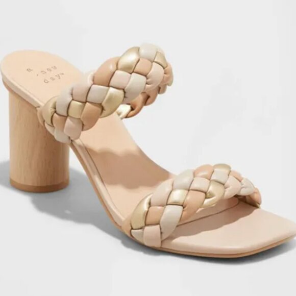 Target Braided Chunky Heels - Picture 1 of 4